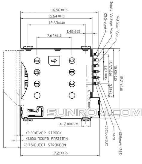 sim card holder pinout|basic .